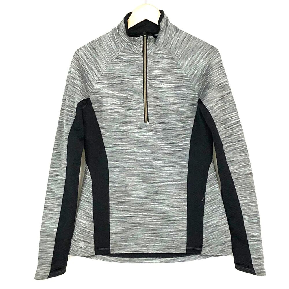 Athleta Sweater Pullover Gray Black size M
